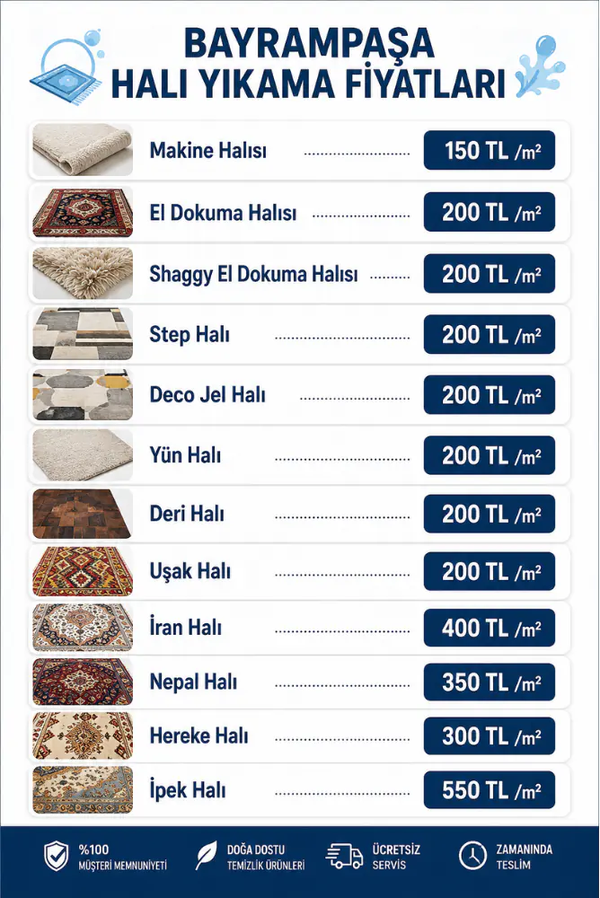 bayrampaşa halı yıkama fiyatları